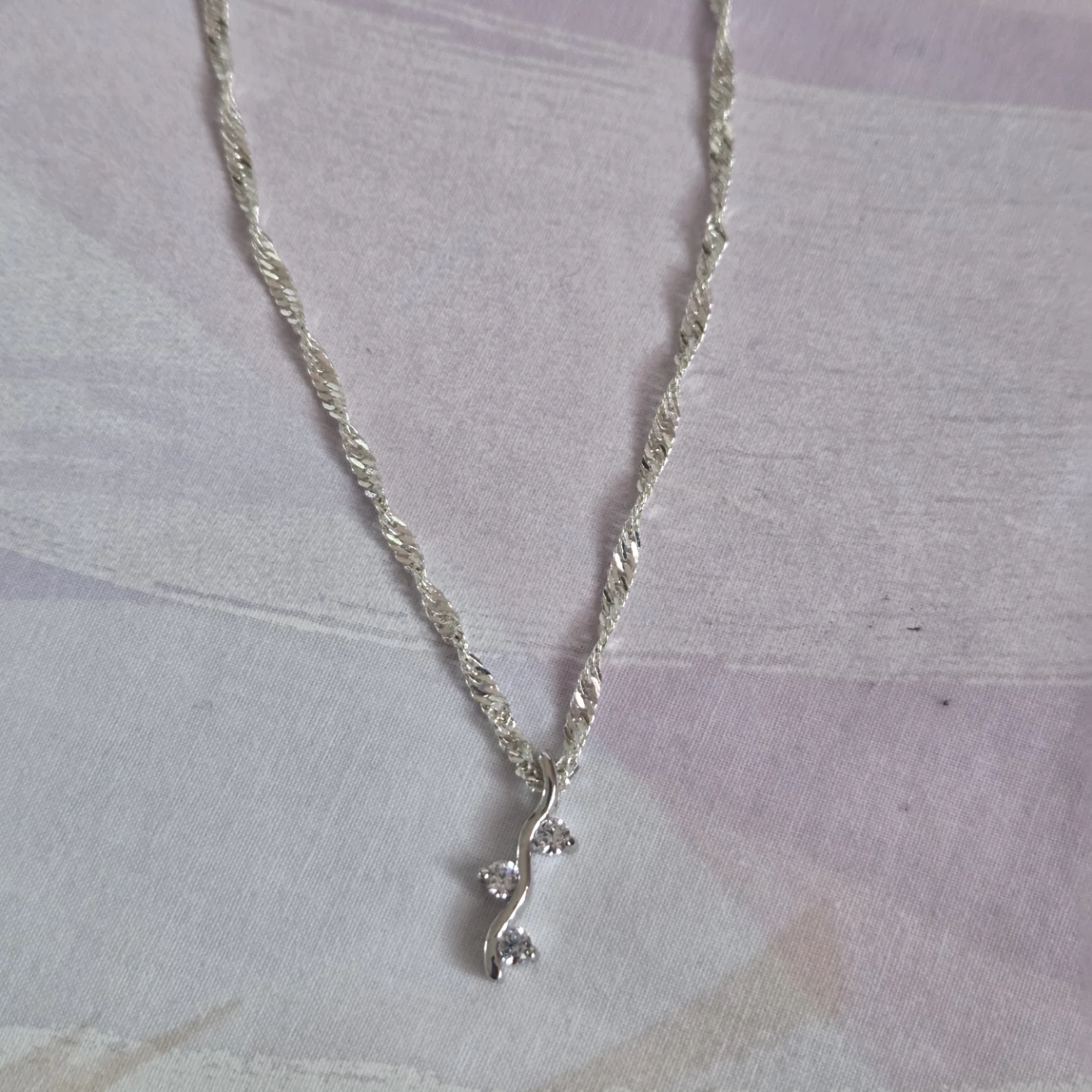 Silver Tone Necklace and Pearl Pendants Set - photo 2