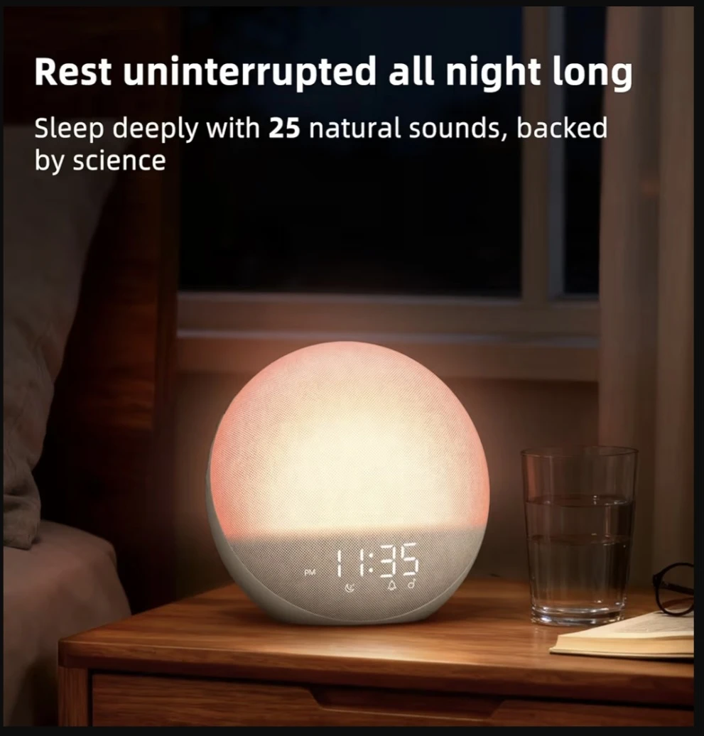 Odokee Sunrise Alarm Clock & Sleep Sounds Machine - photo 3
