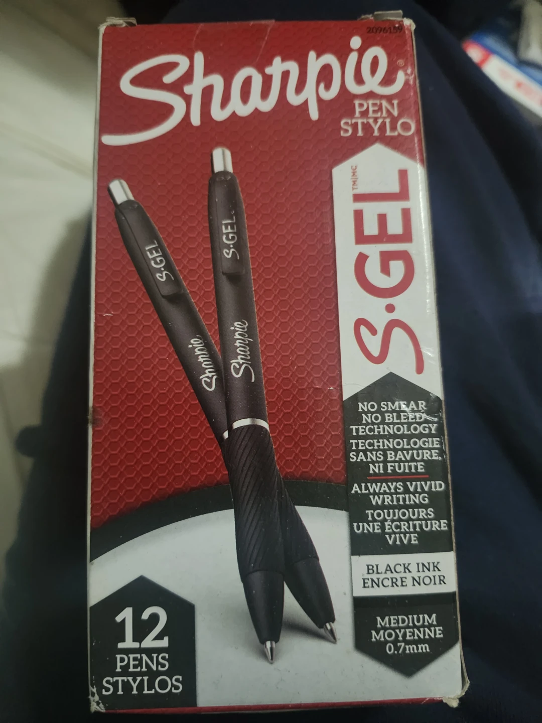Sharpie S-Gel Pens - 12 Count - Medium 0.7mm - Black Ink