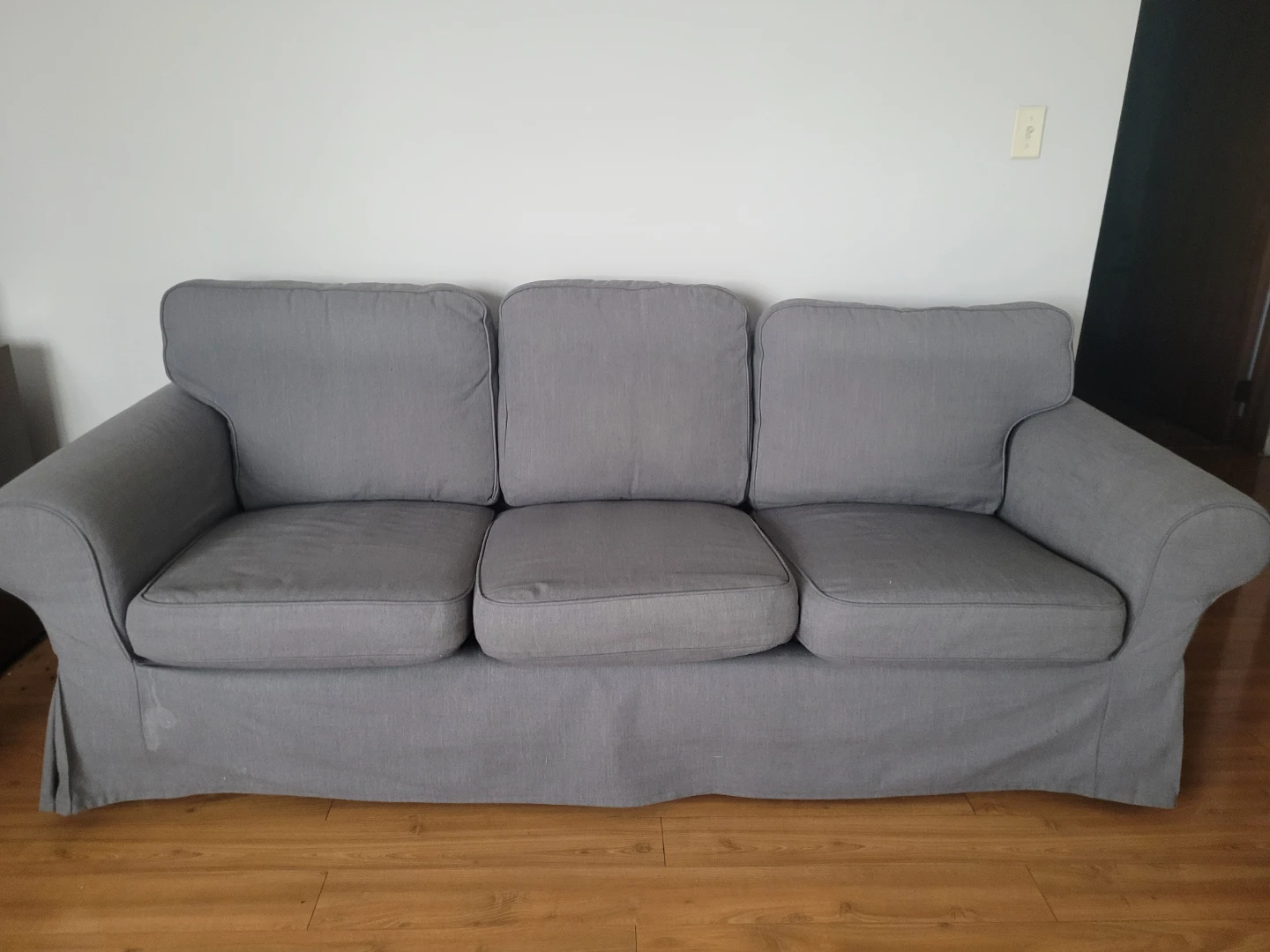 Grey 3-Seater Sofa - photo 2