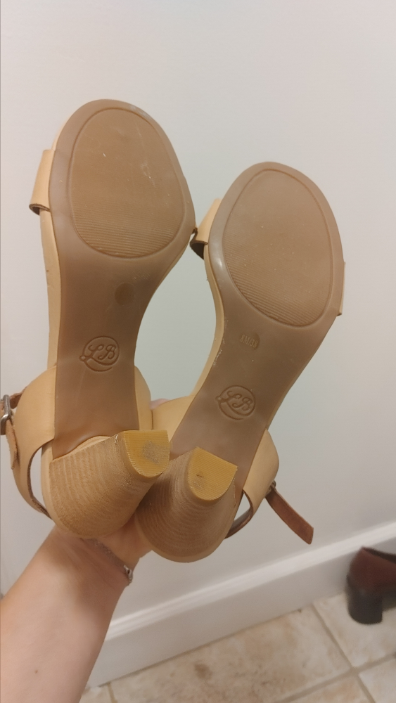 Leather Block Heel Sandals size 8 - photo 5