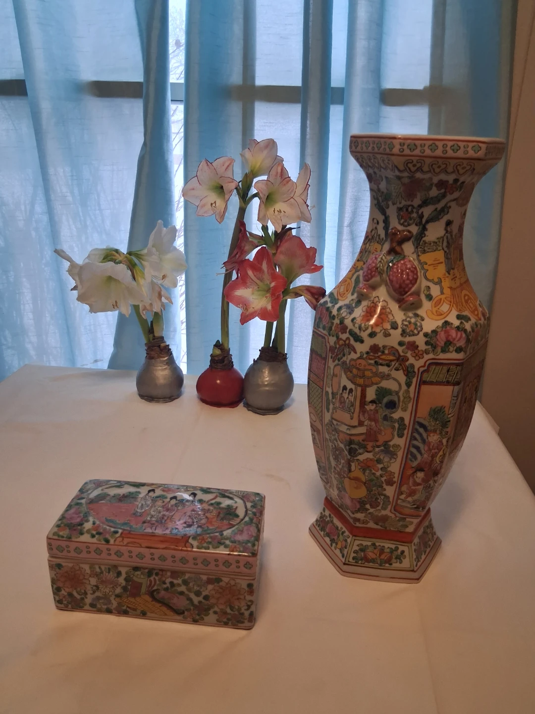 Decorative Chinese Vase and Trinket Box Set - photo 5