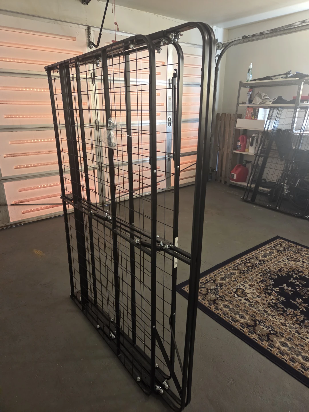 Black Metal Folding Bed Frame