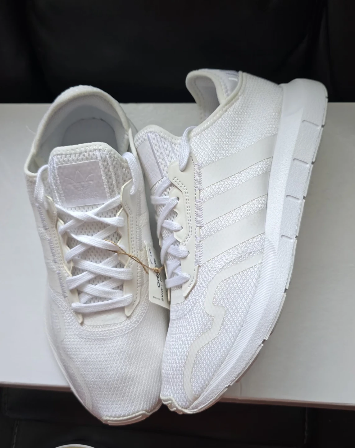 Brand new Adidas SwiftRun X running shoes All White for sale - photo 3