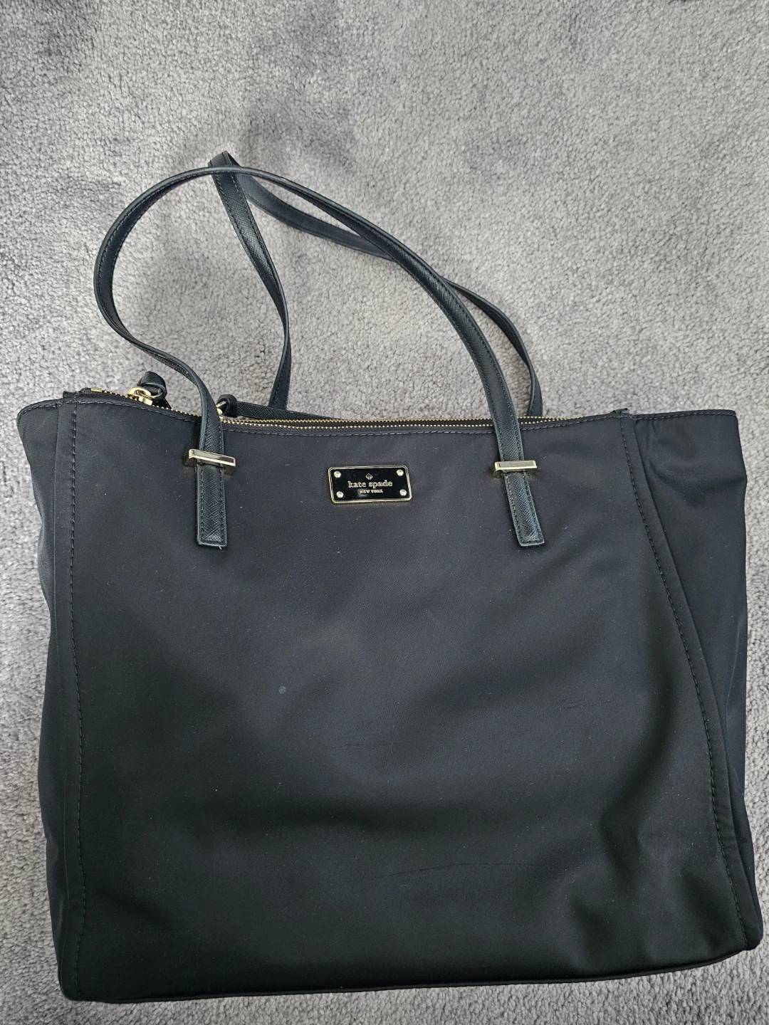 Kate Spade Black Nylon Tote Bag