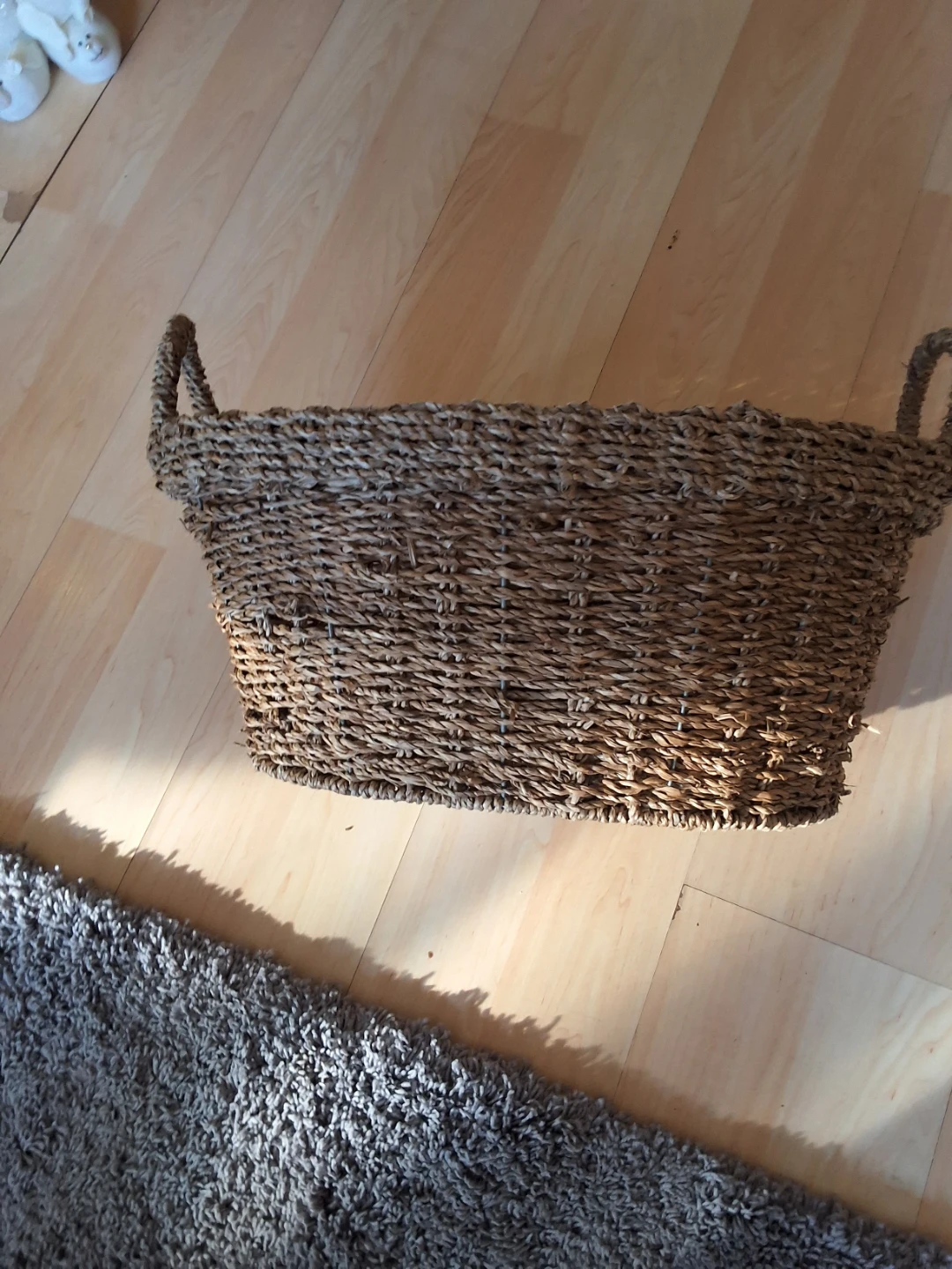 Woven Oval Basket with Handles - photo 2