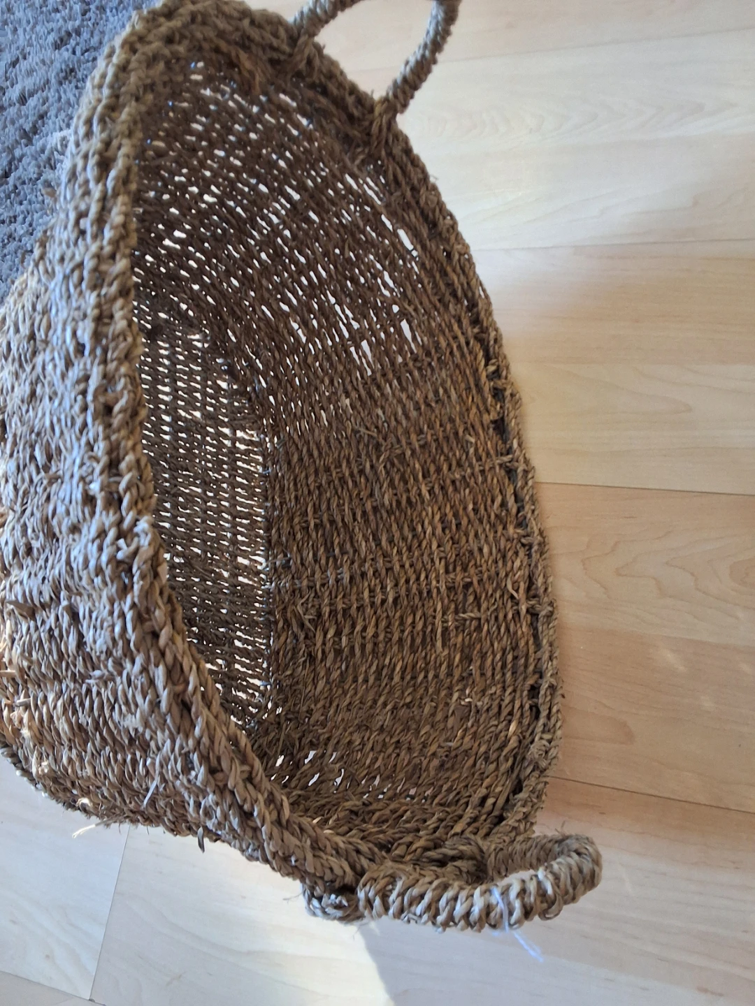Woven Oval Basket with Handles - photo 3