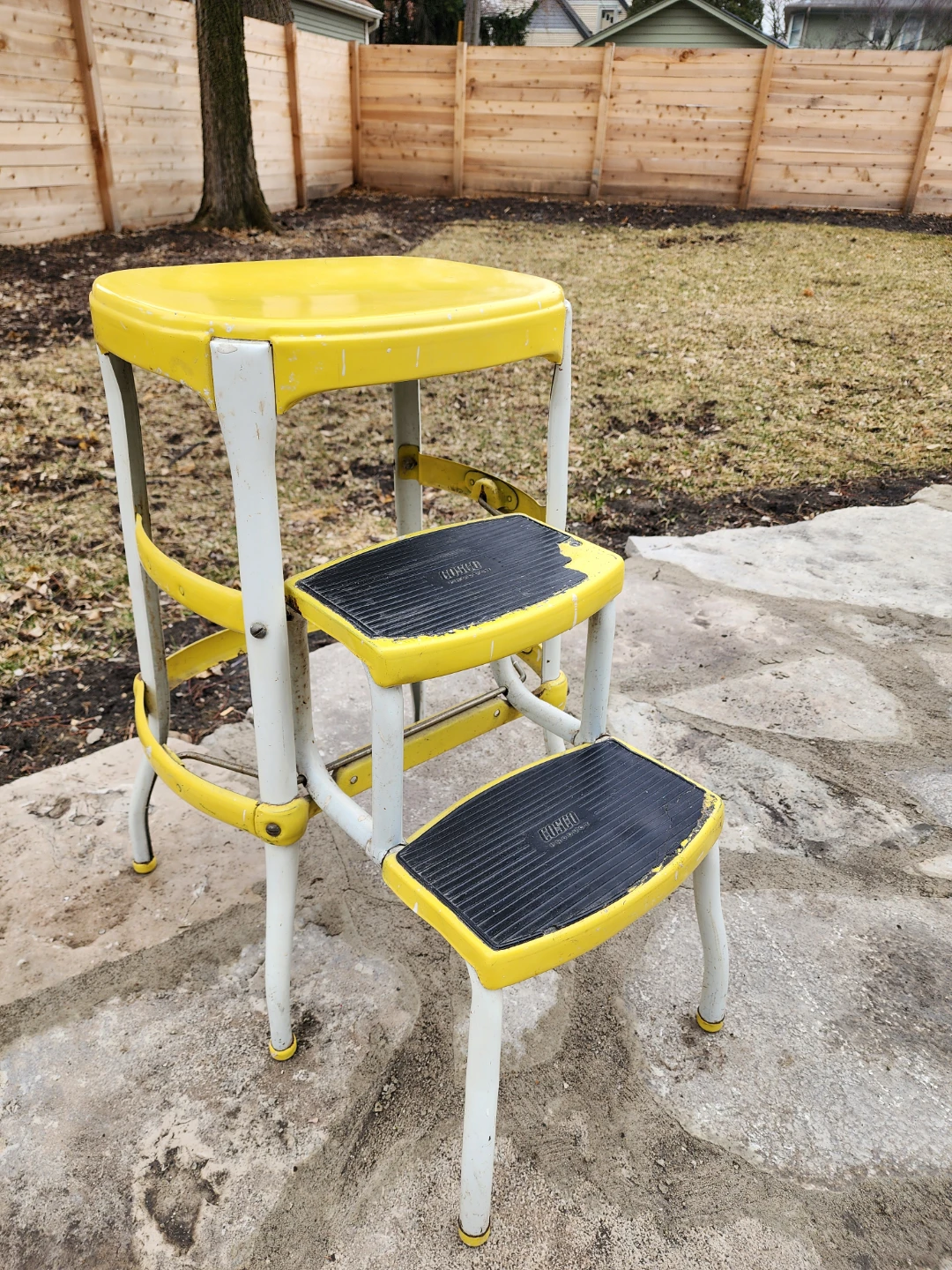 ​Retro 1950s Cosco 2-Step Folding Stool - MCM Decor