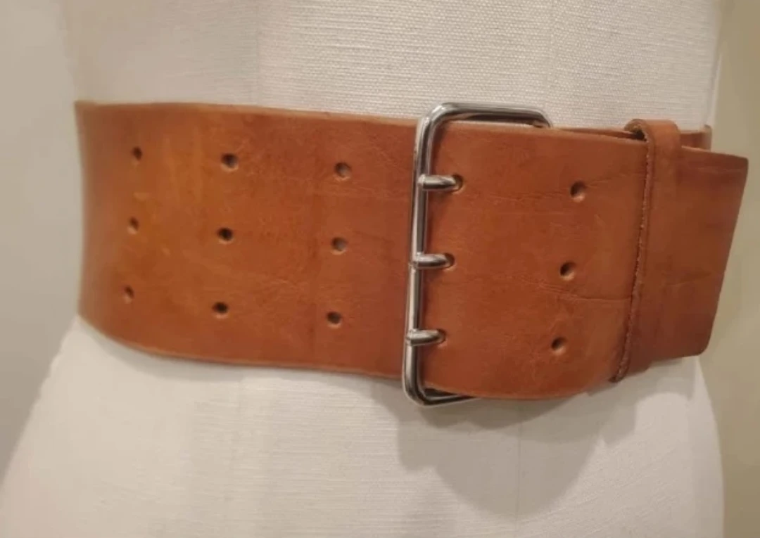 Vintage Leather Obi Belt - photo 2