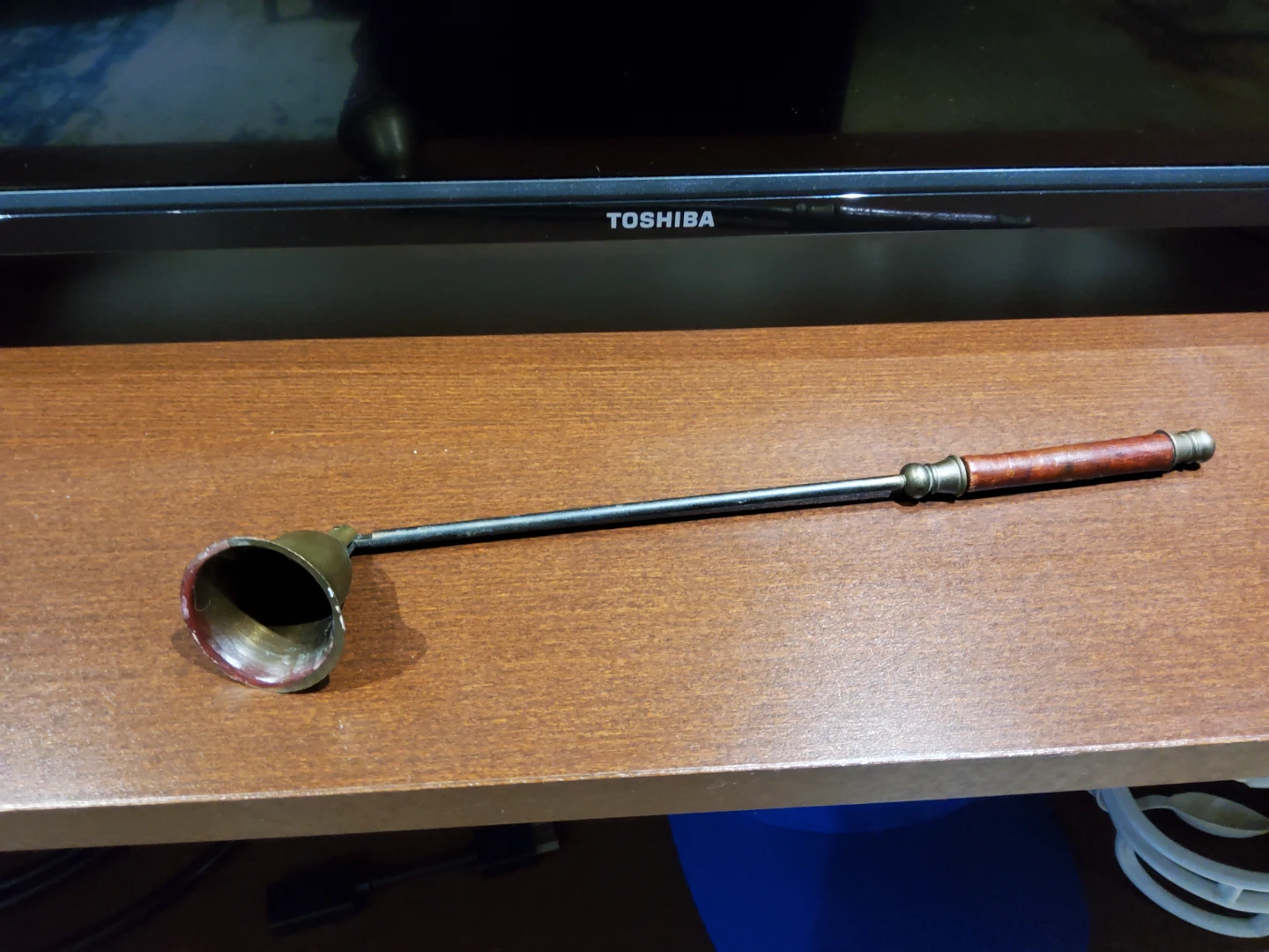 Vintage Candle Snuffer with Wooden Handle - photo 2