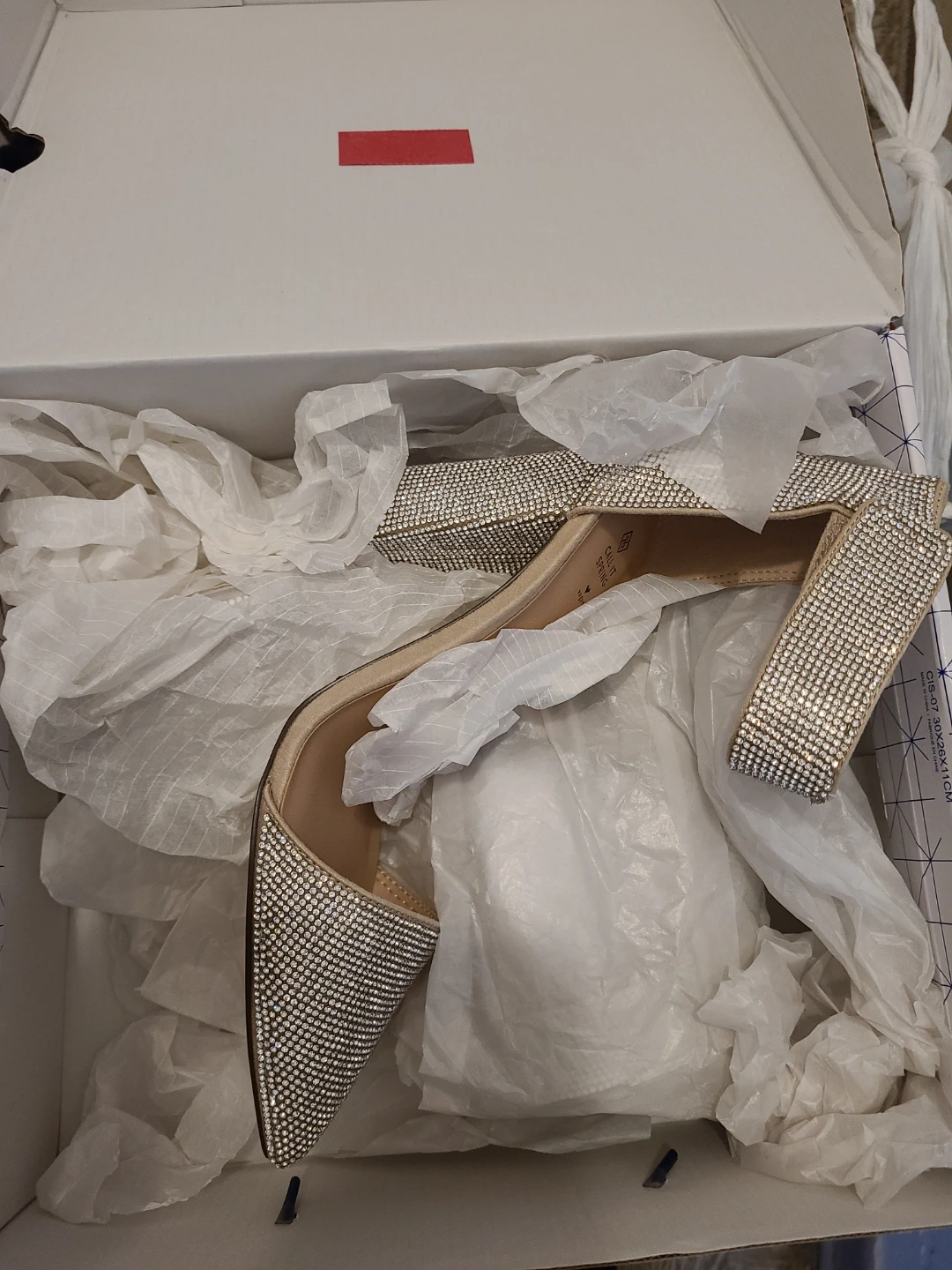 BERINNA Crystal Heels - Size 7.5