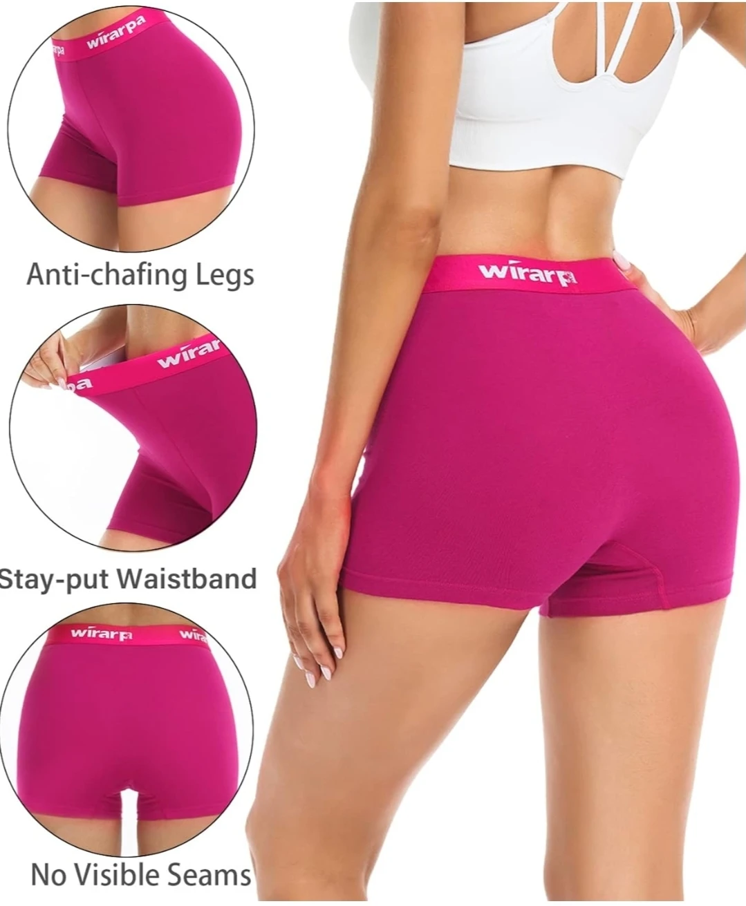 Wirarpa Women's Boxer Briefs - Large (4 Pack) - photo 5