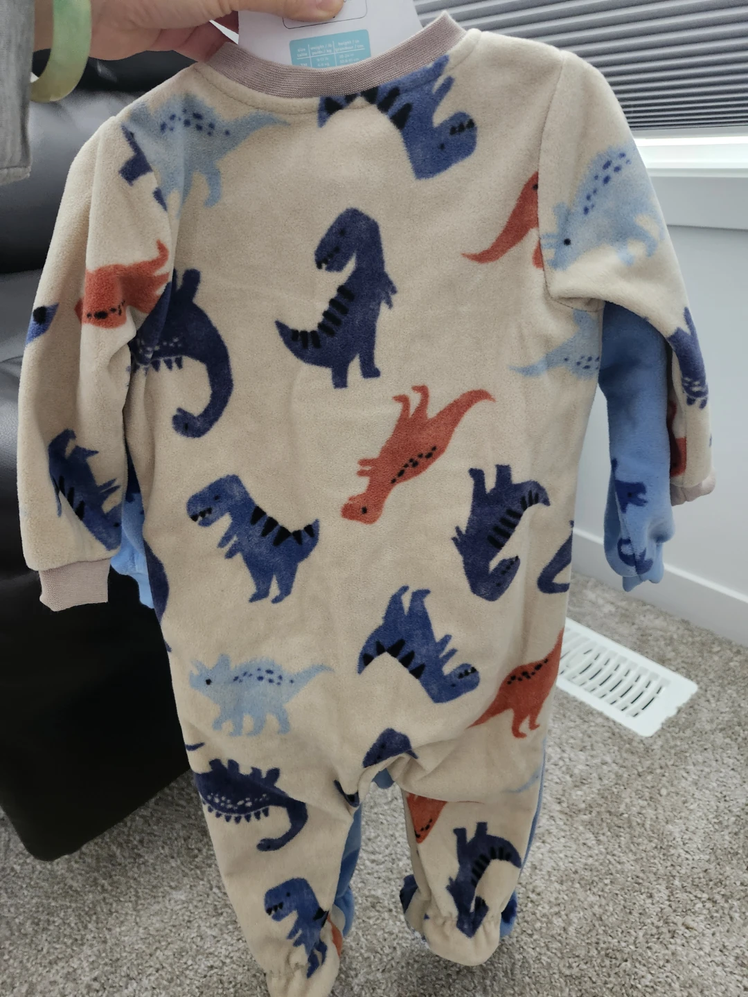 Pekkle 9M Fleece Sleepers - 2 Pack (Dinosaur Theme) Brand New - photo 3