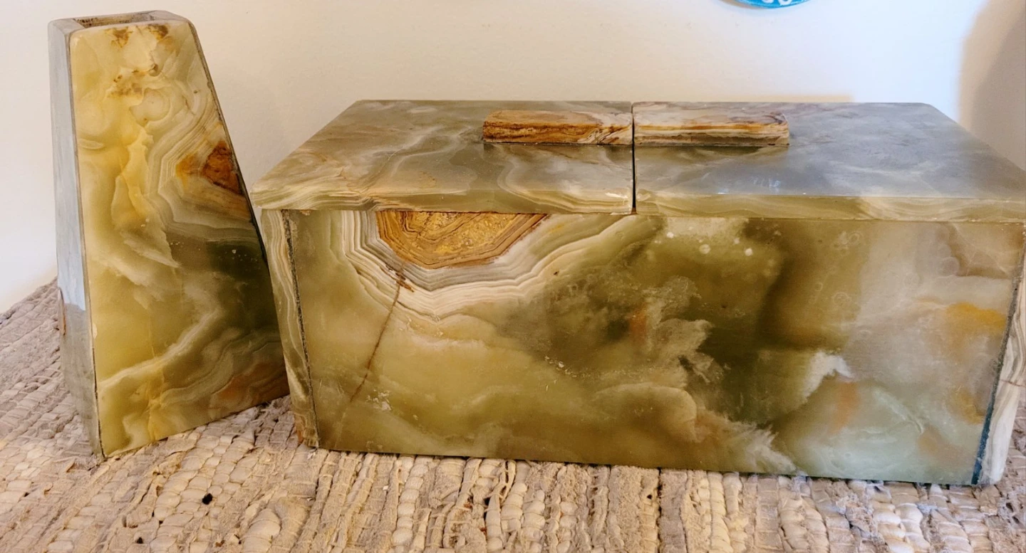 Natural Onyx Stone Decorative Box - photo 3