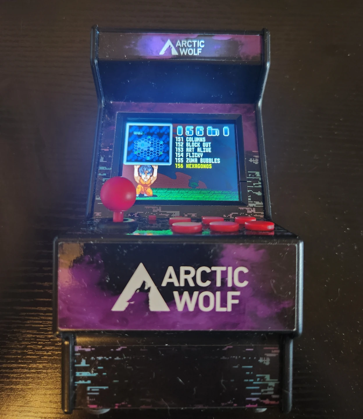 Arctic Wolf Mini Arcade Game Console (Charger not included) - photo 2