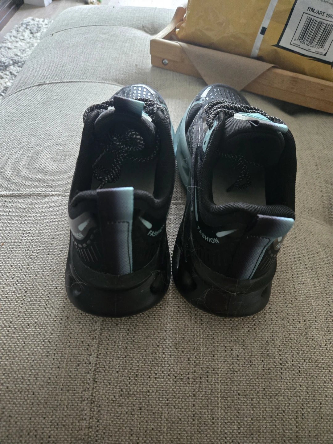 Black and light blue fashion sneakers - photo 4