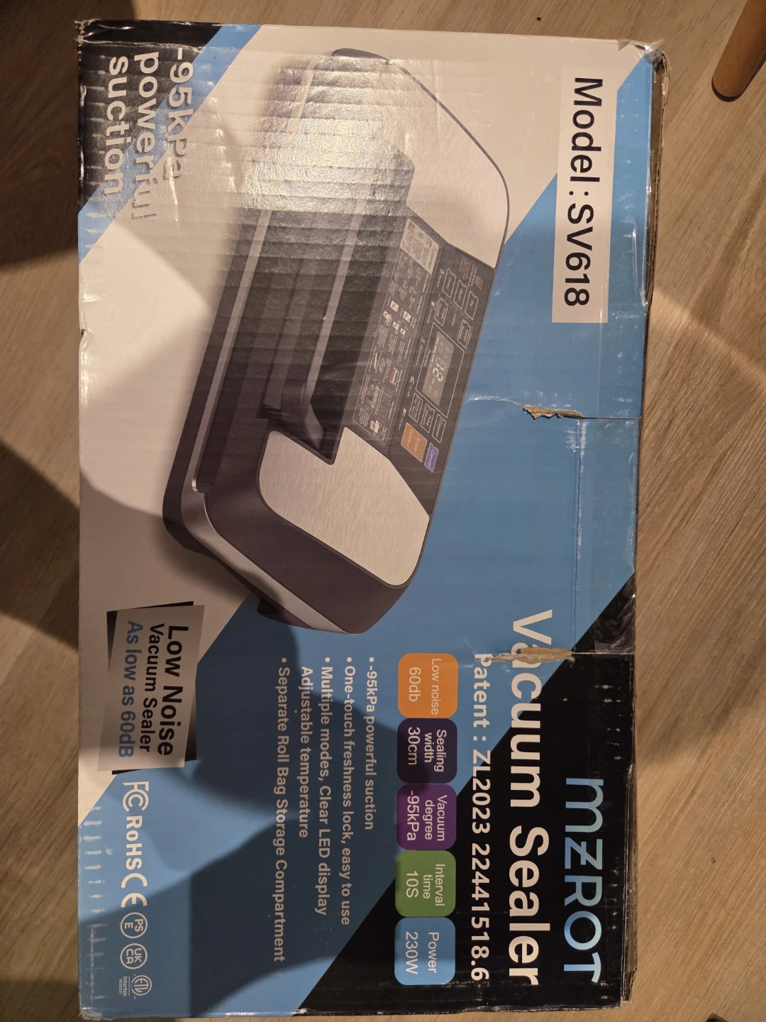 MZROT Vacuum Sealer Model SV618 - photo 2