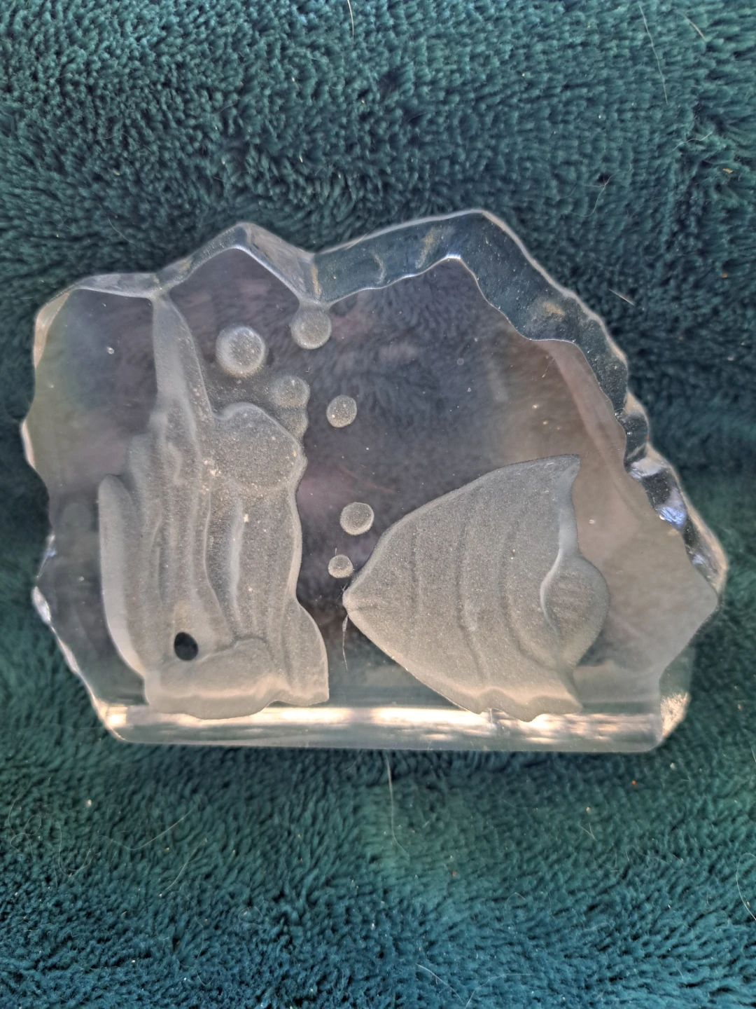 Set of 4 clear glass animal figurines🥕 - photo 2