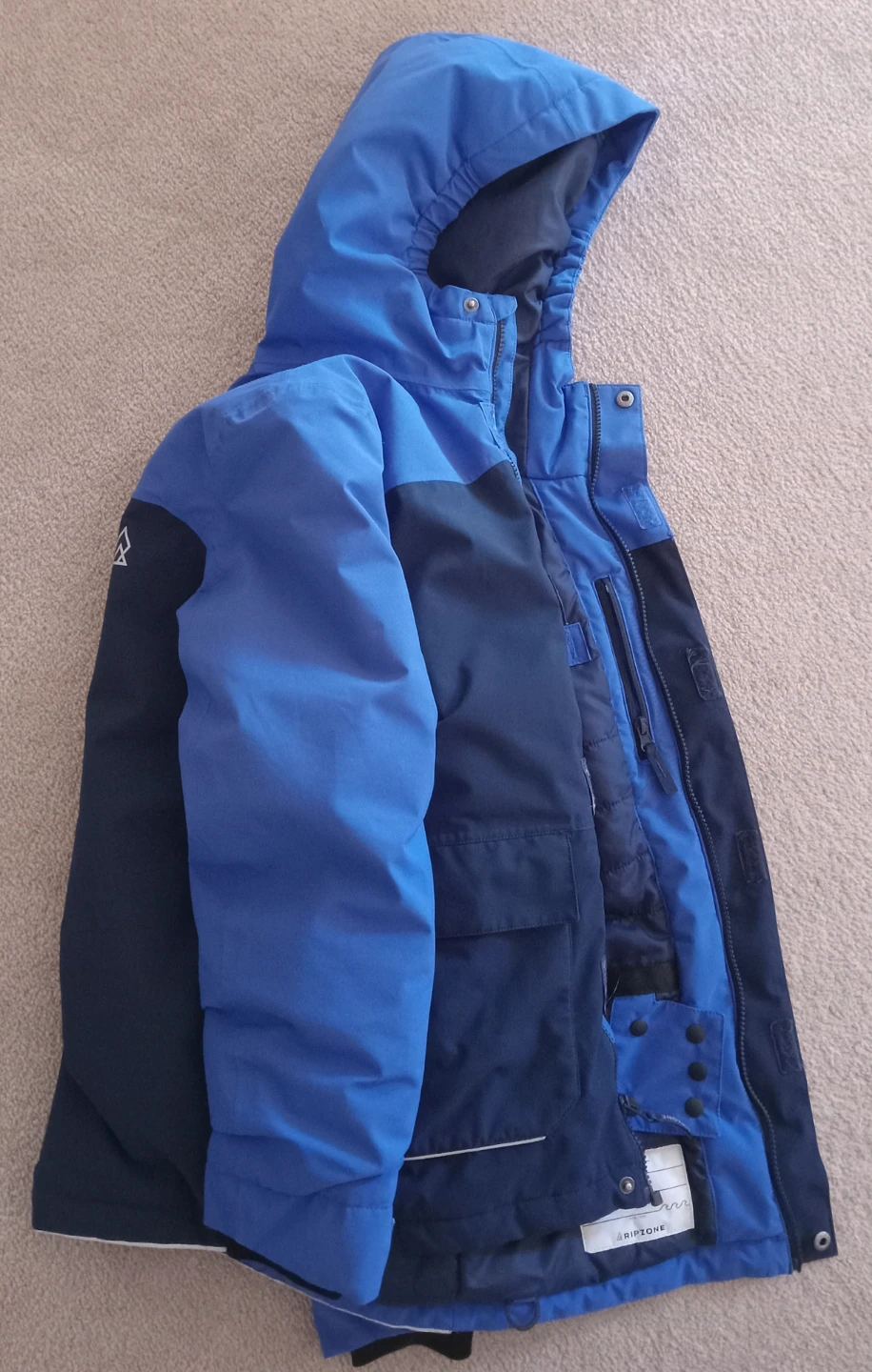Ripzone Blue Kids  Winter Jacket Size L/G