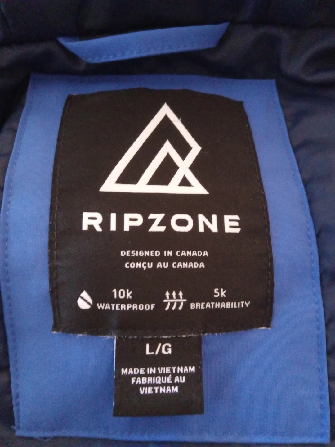Ripzone Blue Kids  Winter Jacket Size L/G - photo 4