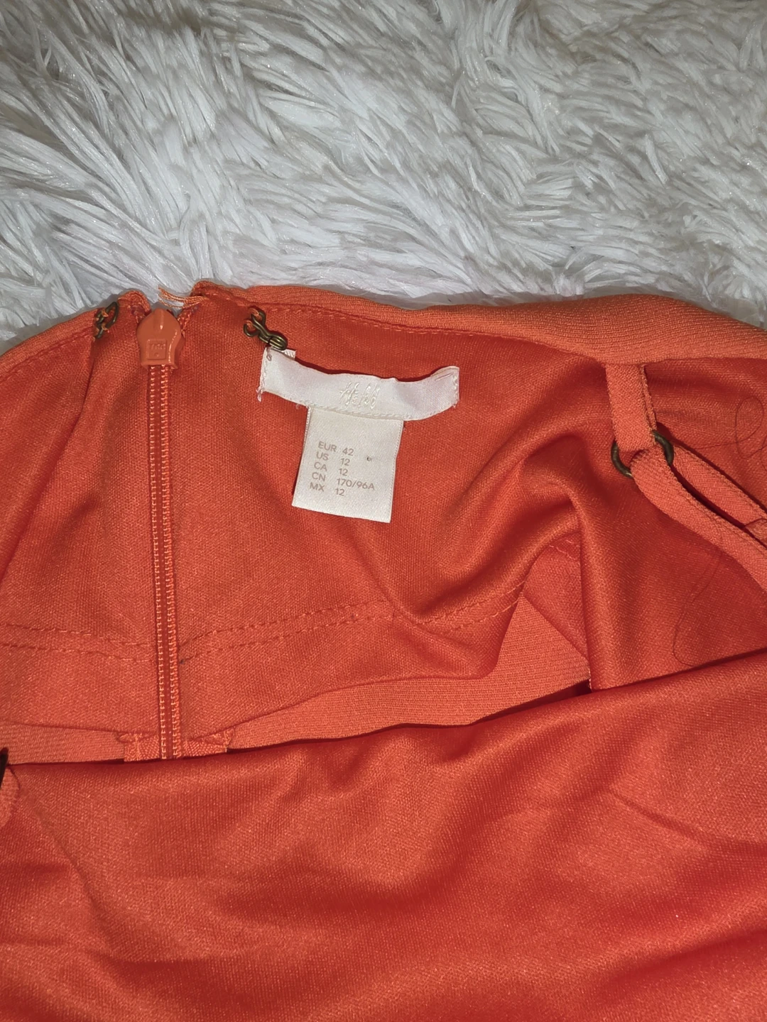 H&M Orange Spaghetti Strap Dress - Size 12 - photo 2