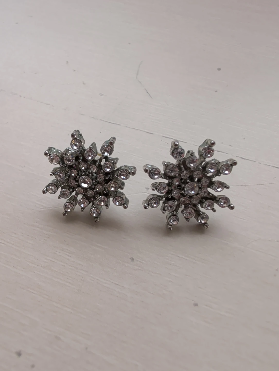 Sparkly Snowflake Stud Earrings