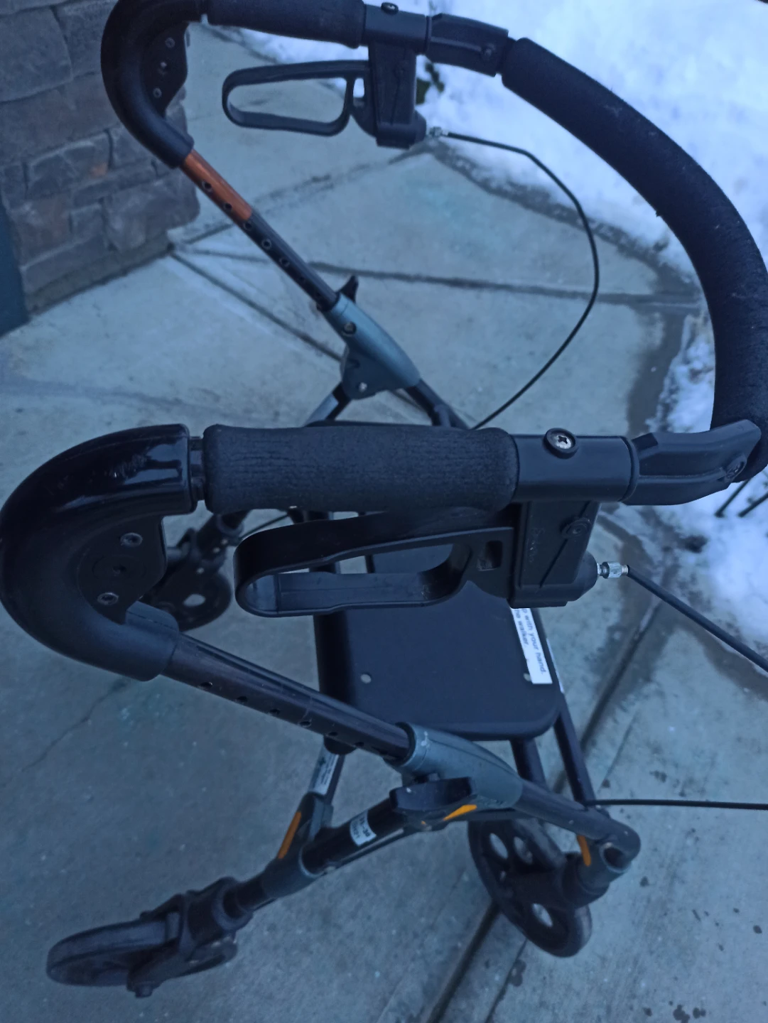 Green Rollator Walker with Seat - photo 2