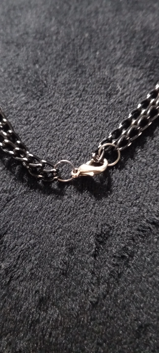 Vintage 🔥 Layered Beaded Leaf Charm Necklace - photo 2