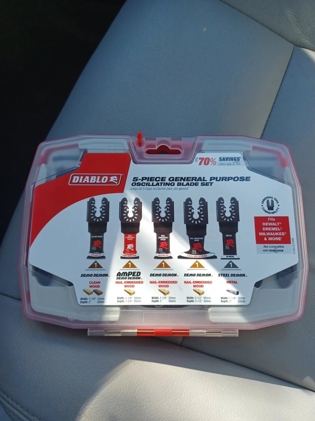 Diablo 5-Piece General Purpose Oscillating Blade Set