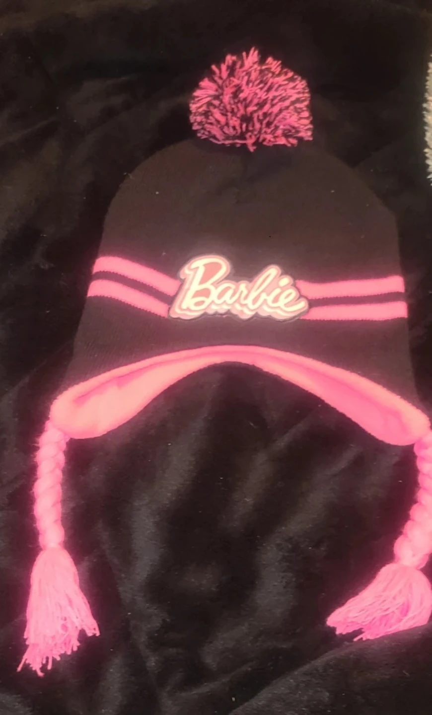 Barbie winter hat with Tassels 🧡