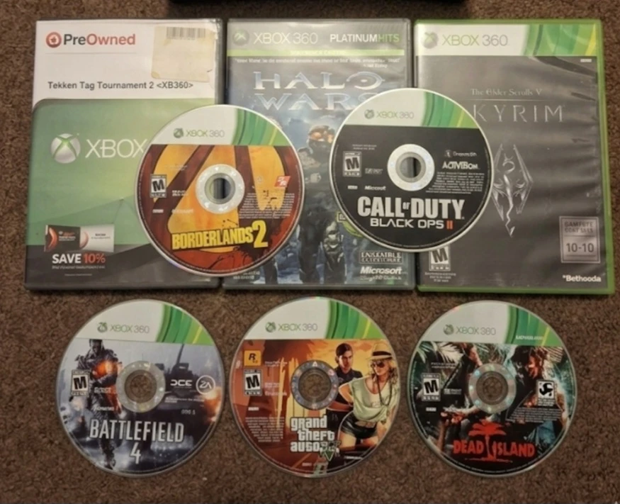 Xbox 360 Console Bundle with 10 Games - photo 2