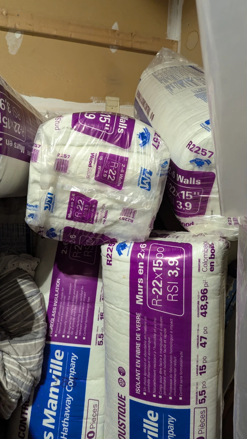 New insulation. R22 and r14. 60.00 each bag