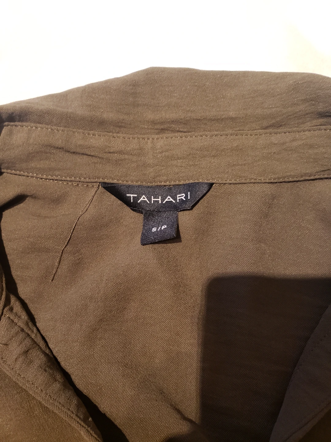 Tahari Women's Olive Green Tiered Dress - photo 3