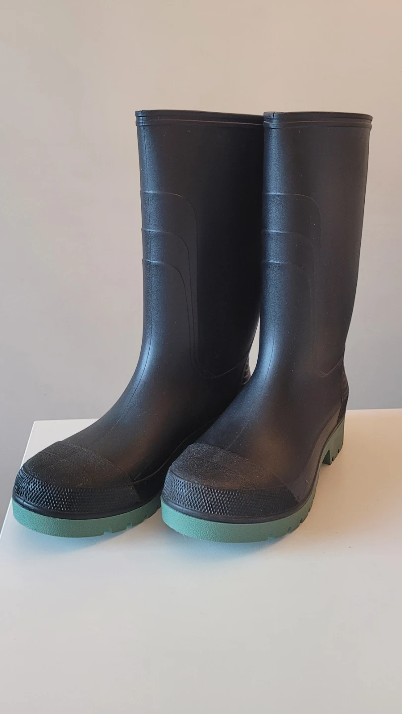 Black Rubber Work Boots Size 7
