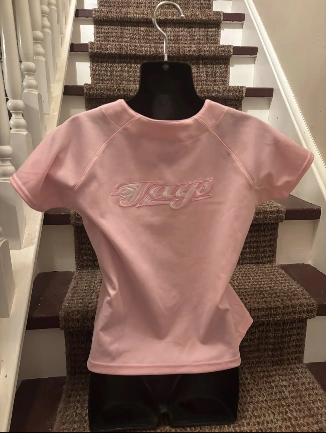 Pink Toronto Blue Jays Nike MLB Baseball Jersey Kids Size L - photo 2