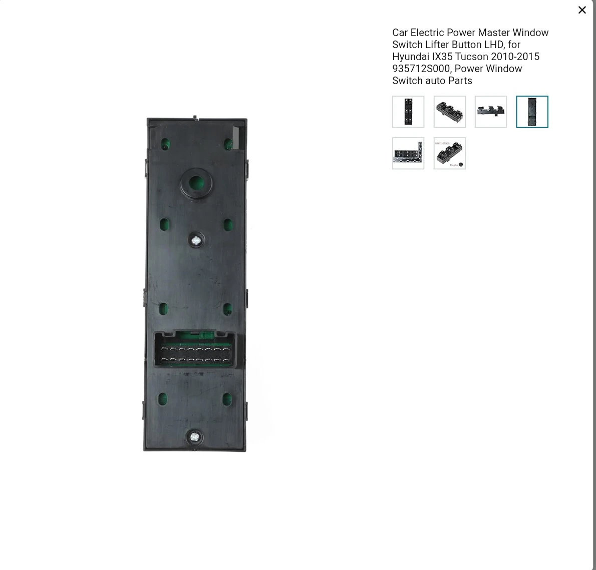Power Window Master Switch for Hyundai IX35 93571-2S000 - photo 4