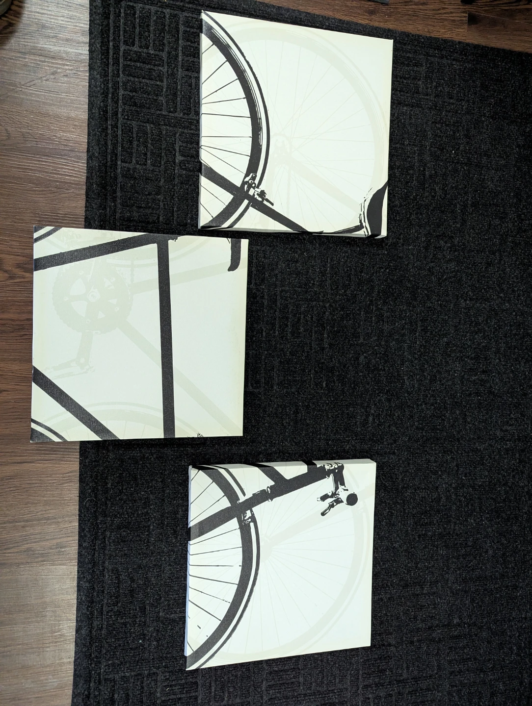 Set of 3 Canvas Wall Art Canvas prints- Bicycle Theme