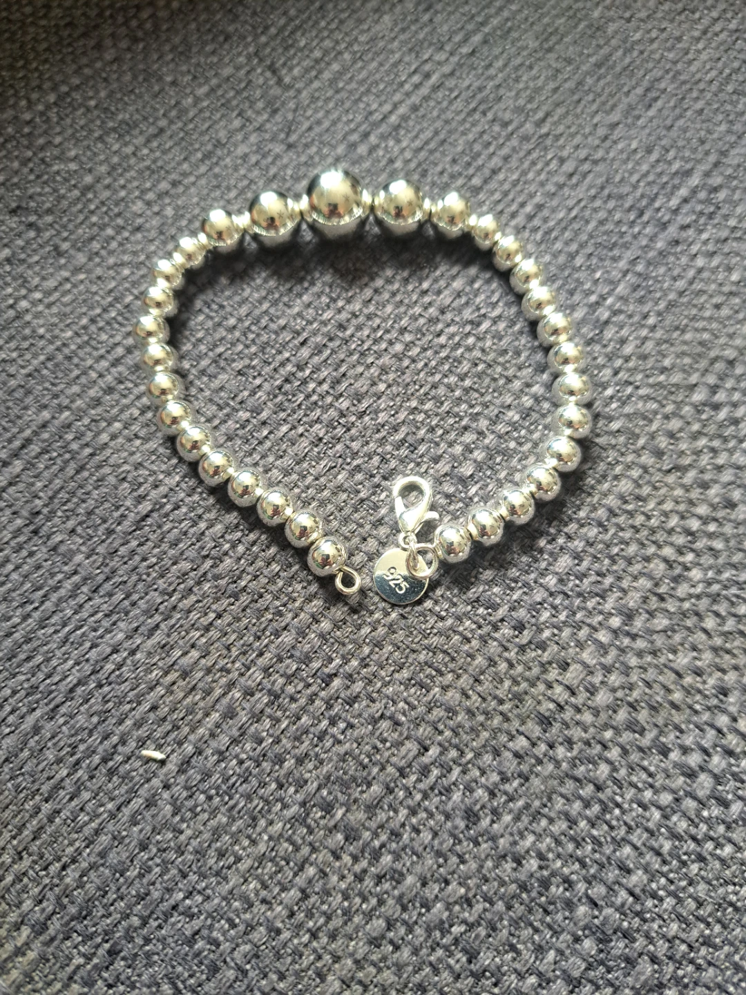 Silver Beaded Bracelet