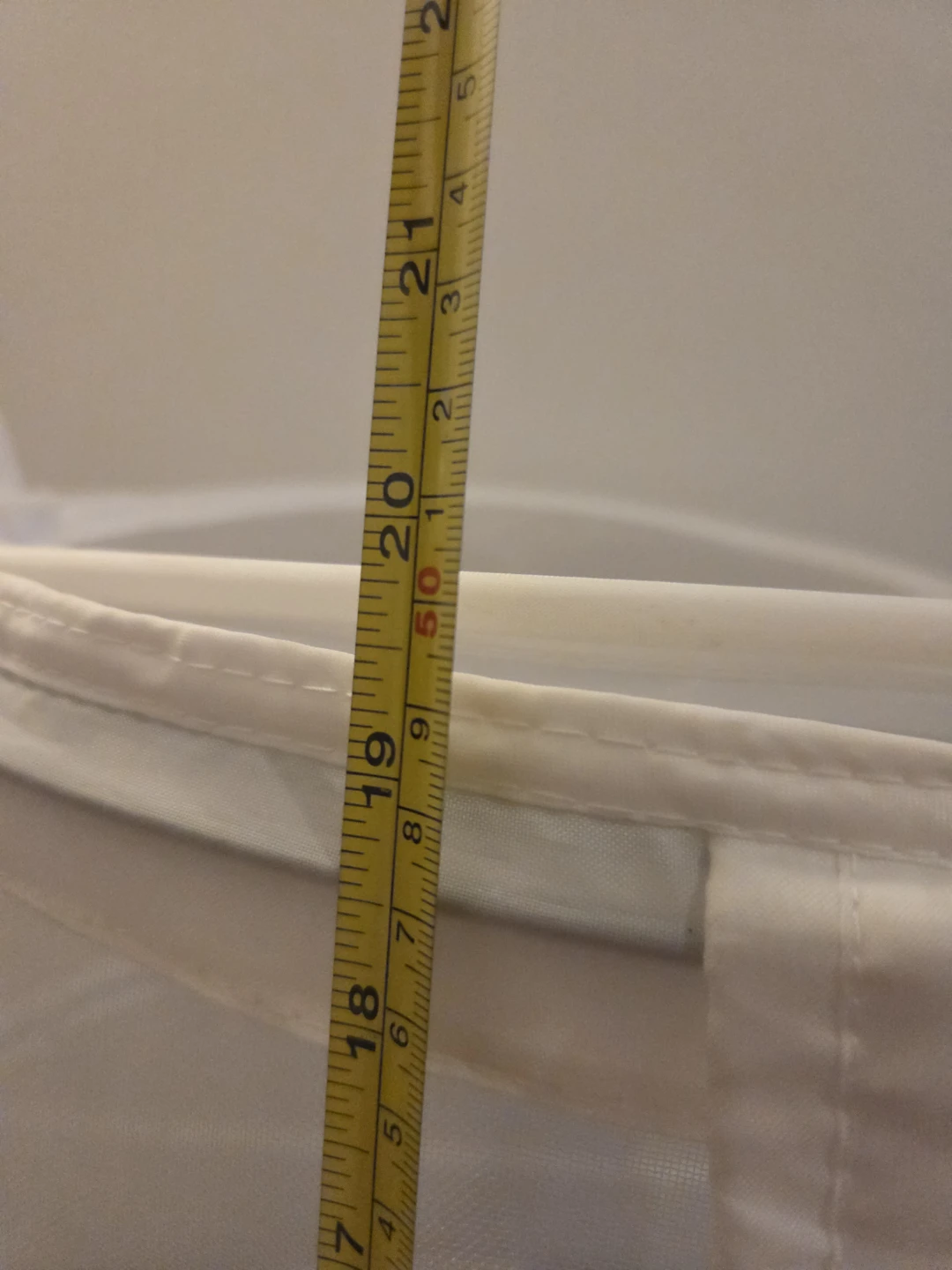 White Mesh Laundry Hamper Pop-Up - photo 3