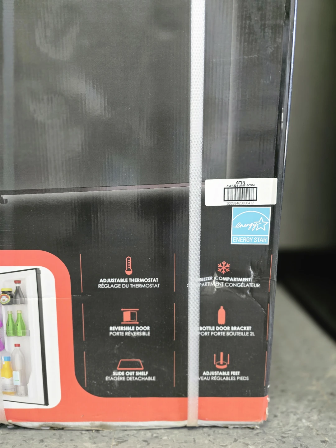 Arctic Chef 3.2 Cu. Ft. Black Stainless Steel Compact Fridge - photo 2