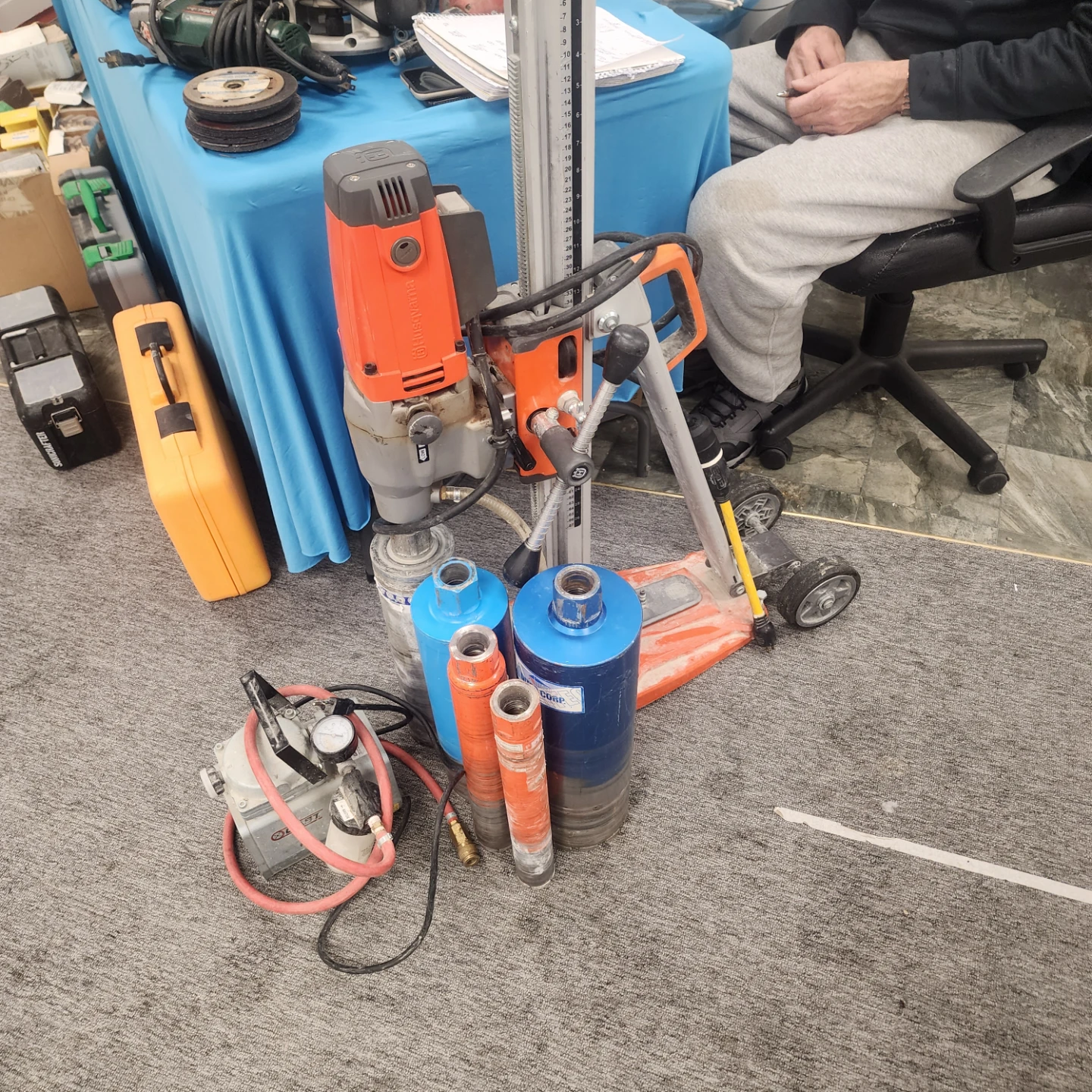 Husqvarna DMS 240 Core Drill Motor and Stand System