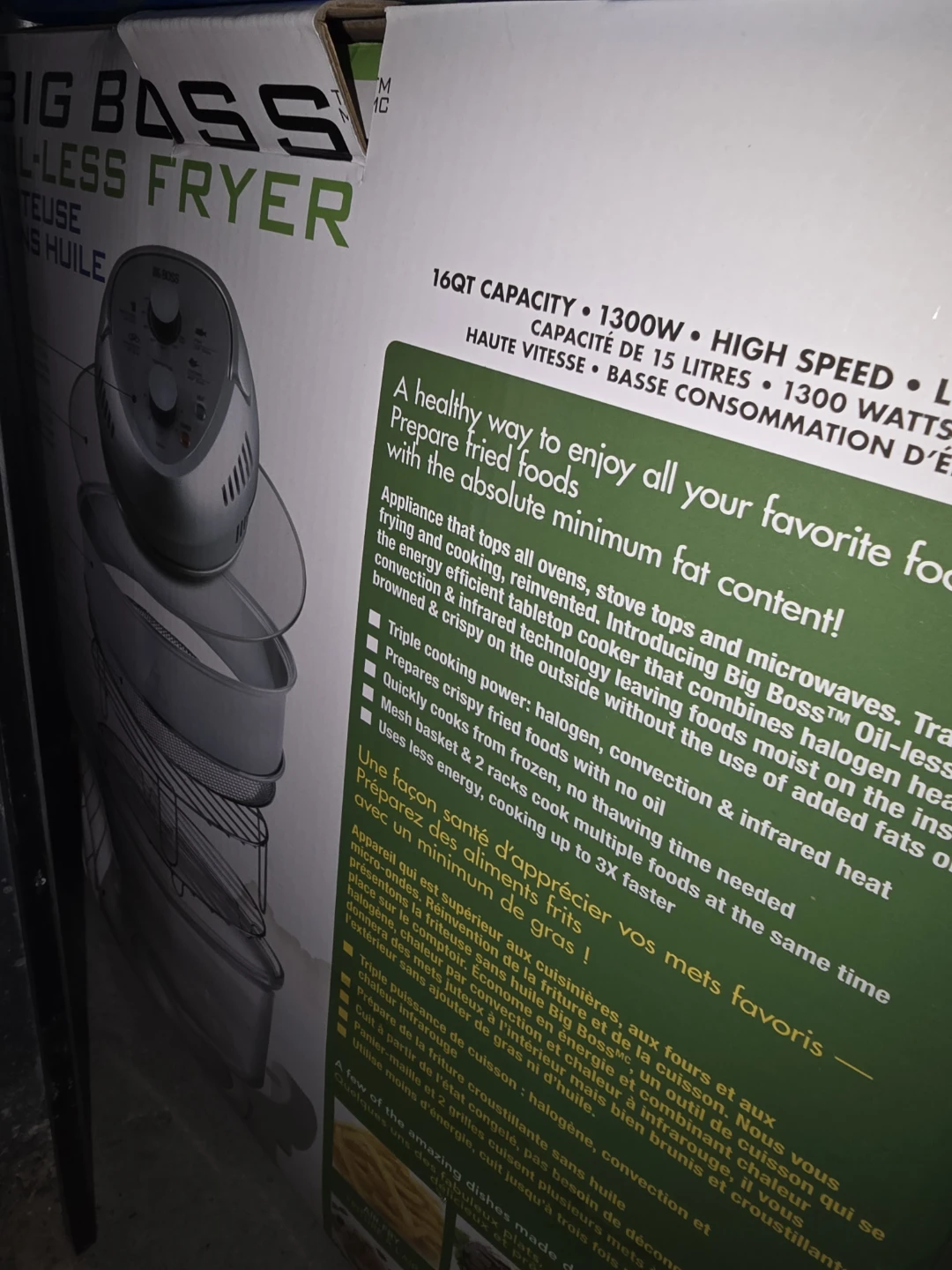 Big Boss Oil-less Air Fryer - 16QT Capacity - photo 3