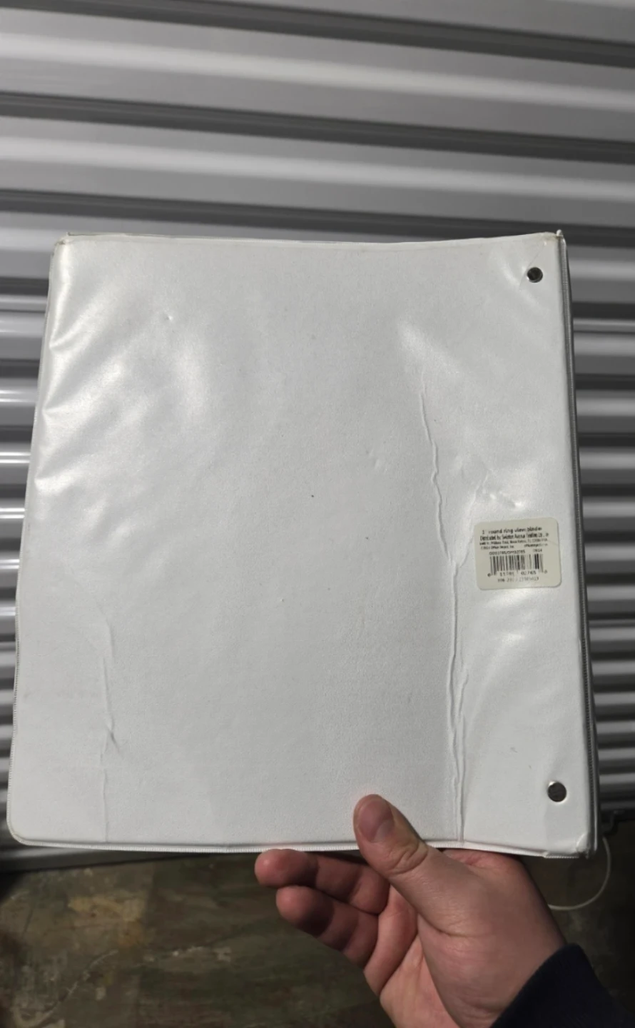 White 3-Ring Binder with Dividers - photo 3