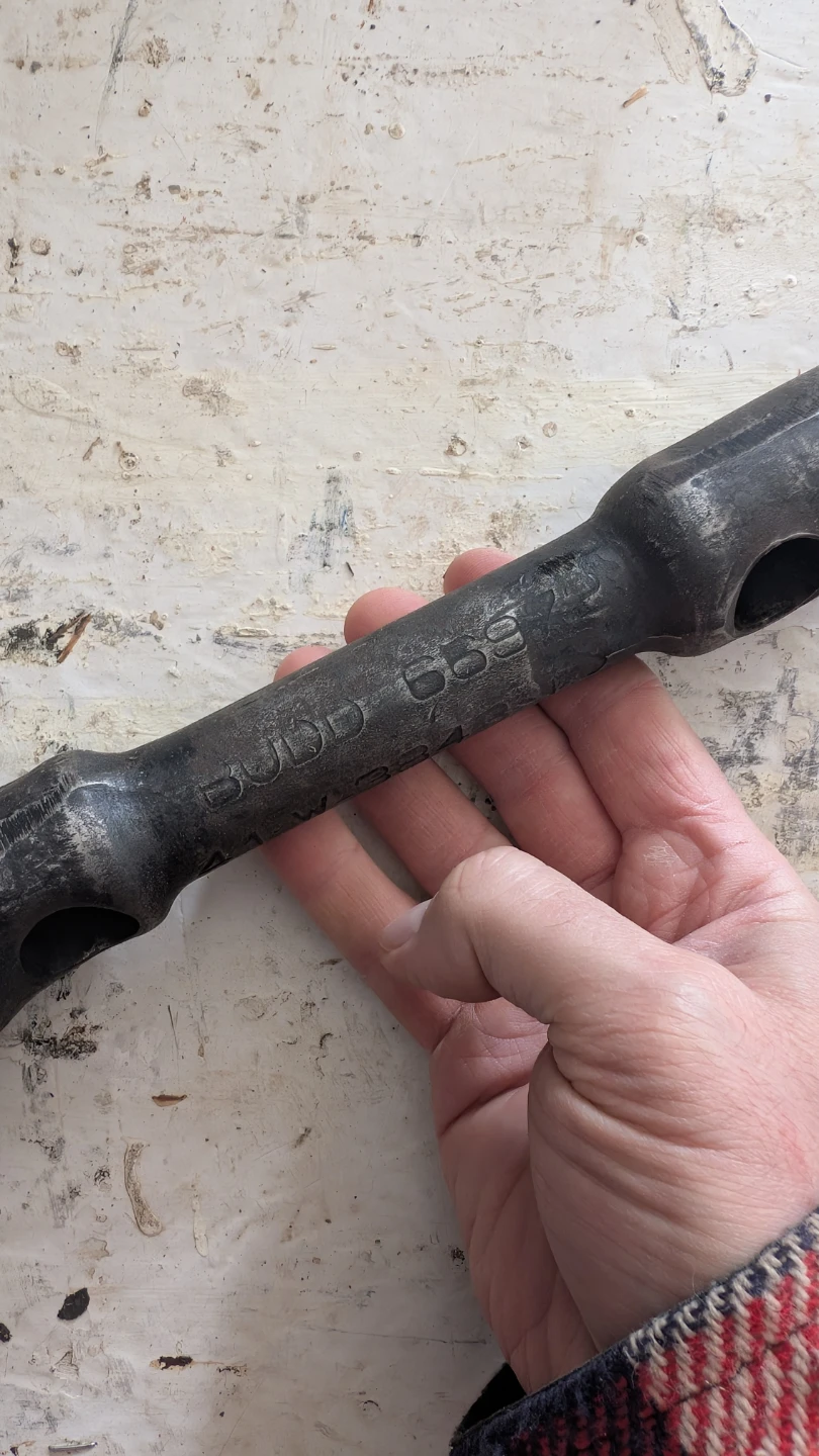Vintage Double Ended Lug wrench Tool for heavy trucks - photo 3