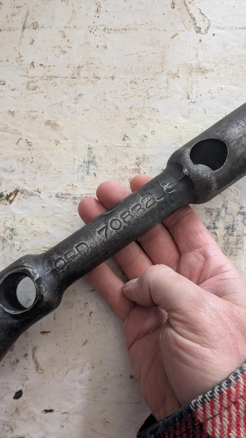 Vintage Double Ended Lug wrench Tool for heavy trucks - photo 4