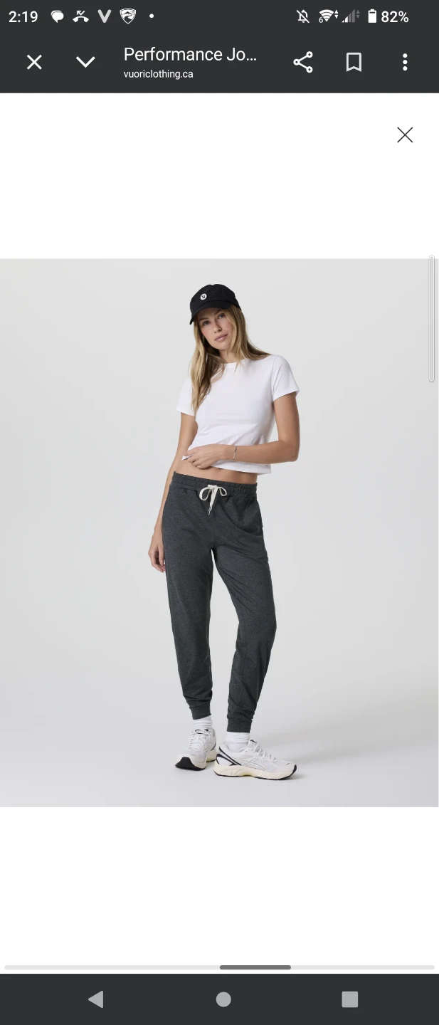 Vuori Performance Joggers Heather Grey