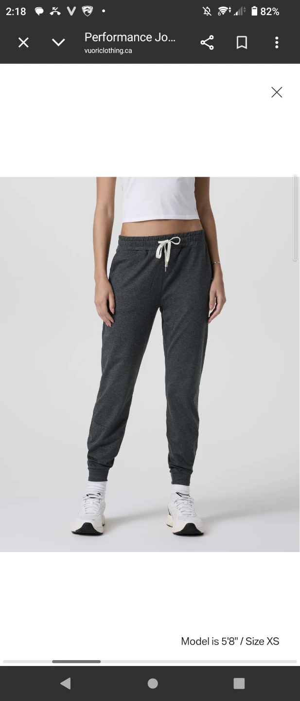 Vuori Performance Joggers Heather Grey - photo 2