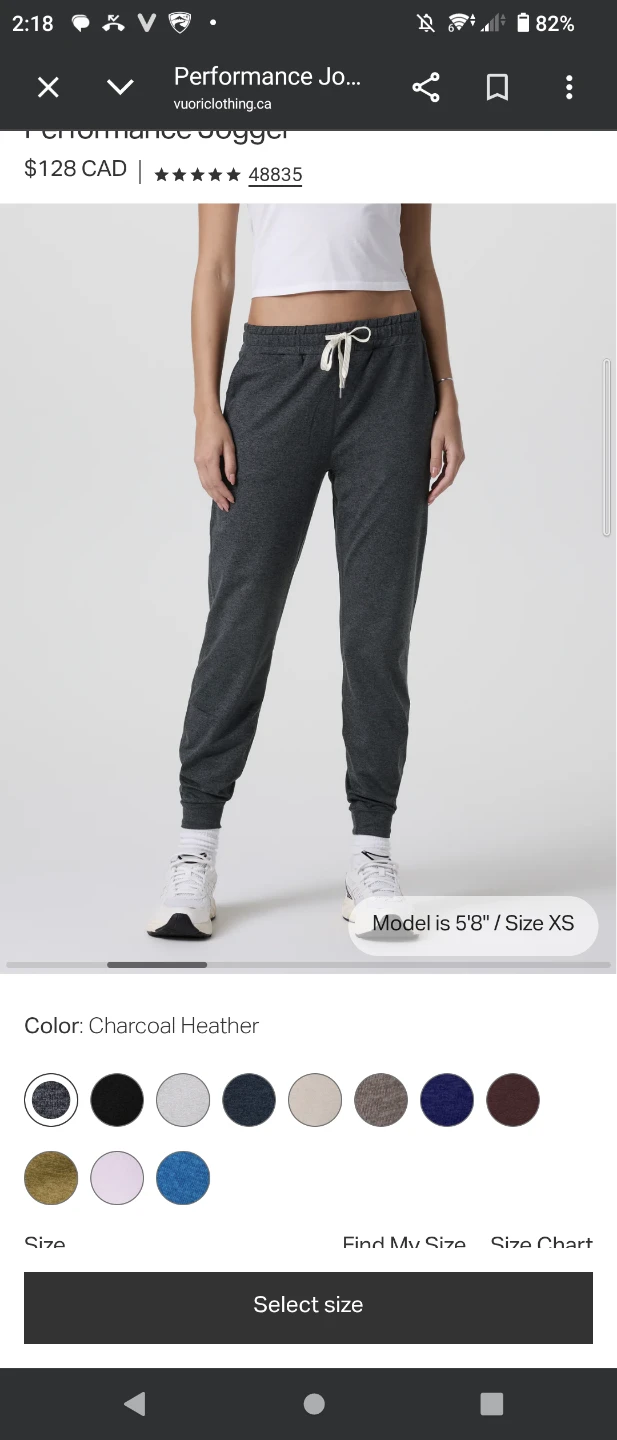 Vuori Performance Joggers Heather Grey - photo 4