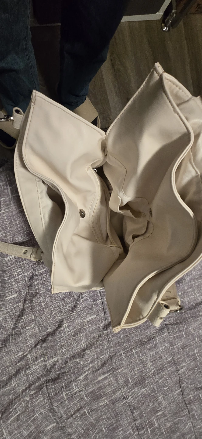 Steve Madden Cream Faux Leather Tote Bag - photo 5