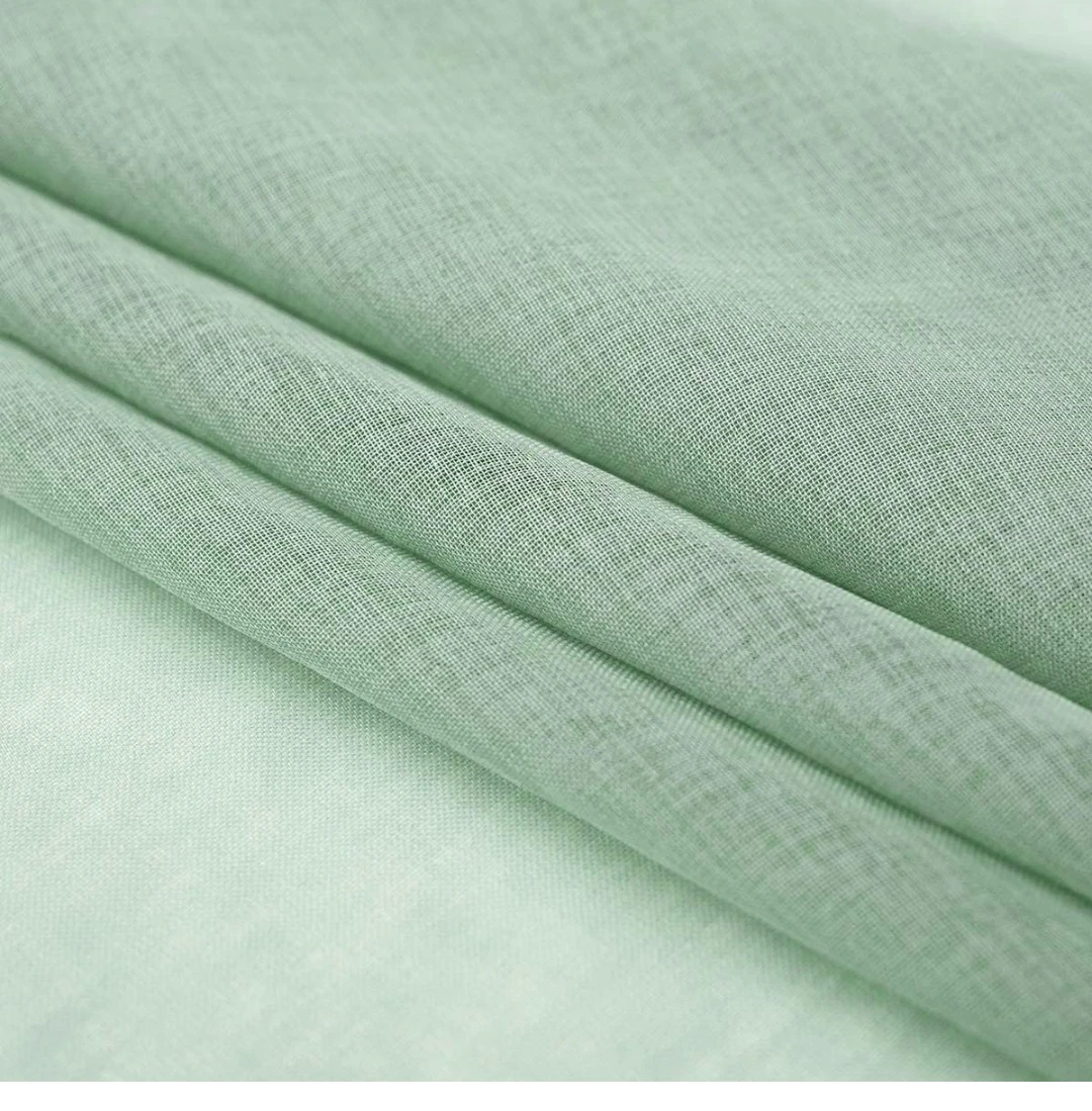 TOAVA DECO Sheer Curtains - Light Green